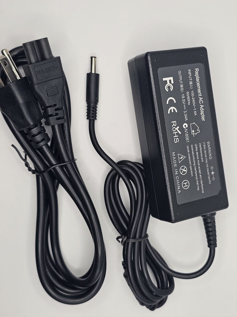 ​65W 19.5V 3.34A Laptop Charger AC Adapter for Dell Latitude Inspiron 7.4mm